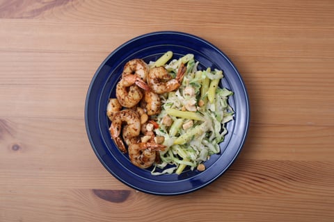 Carb-Wise: Cajun-Style Shrimp - Step #6 Plate your dish