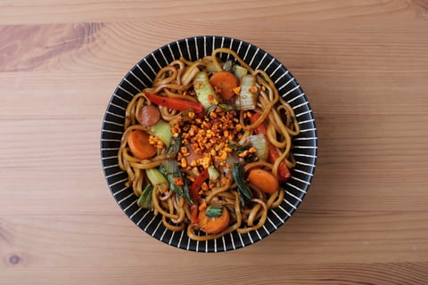 Vegan Mee Goreng with Fresh Ramen Noodles - Step #6 Dresser les plats