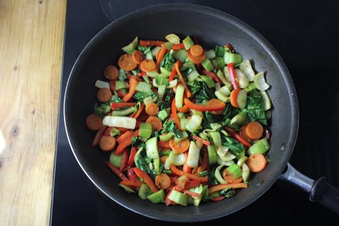 Vegan Mee Goreng with Fresh Ramen Noodles - Step #4 Cuire les légumes
