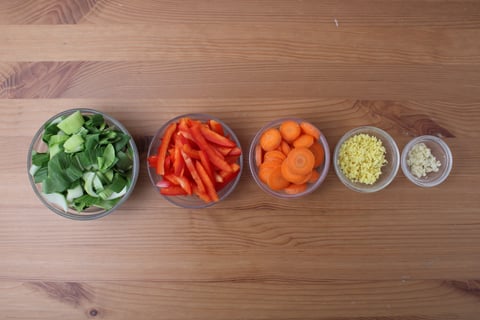 Vegan Mee Goreng with Fresh Ramen Noodles - Step #2 Mise en place