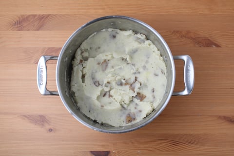 Swedish Pork & Pea Meatballs - Step #1 Make the mash