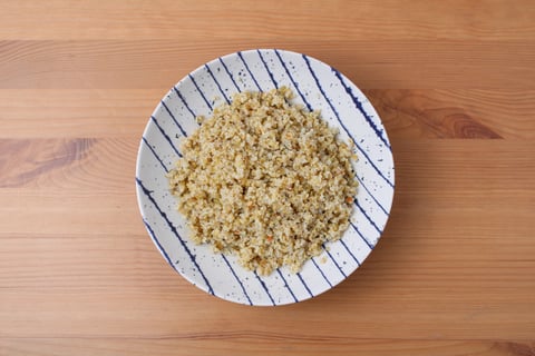 Carb-Wise: Seared Shrimp over Minty Freekeh - Step #1 Boil the freekeh