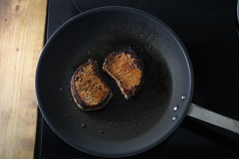 Seared Pork Chops with Pistachio-Parsley Gremolata - Step #5 Cook the pork