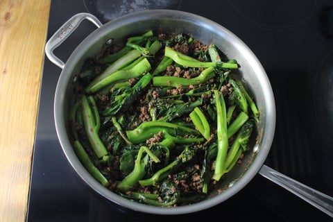 Thai Ground Beef Stir-Fry - Step #4 Faire le sauté