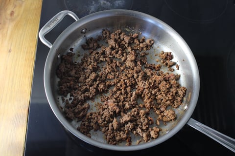 Thai Ground Beef Stir-Fry - Step #2 Cuire le bœuf