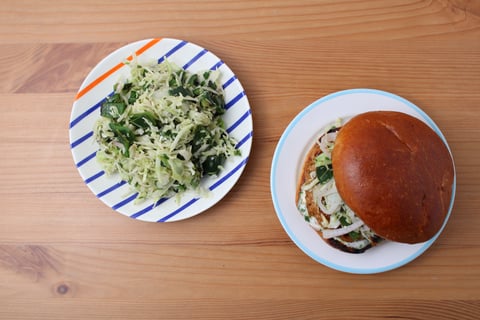 Argentinian Chorizo Choripan Burgers - Step #5 Toast the buns & serve