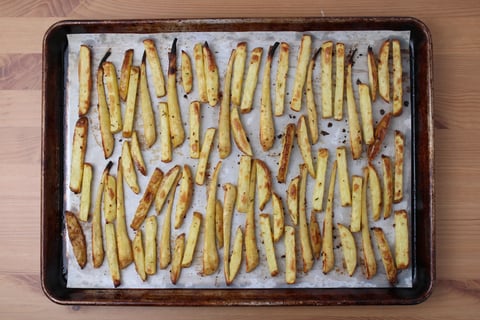 Roasted Veggie Poutine - Step #1 Roast the vegetables
