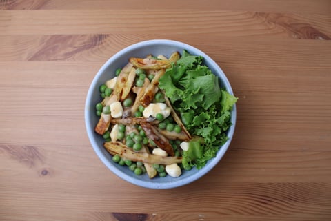 Roasted Veggie Poutine - Step #4 Plate your dish