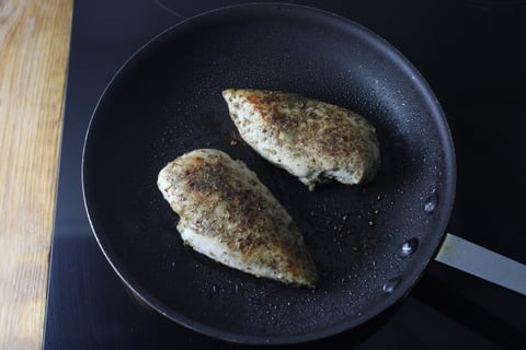 Paleo: Sumac Chicken Breasts with Marinated Onions - Step #3 Cook the chicken