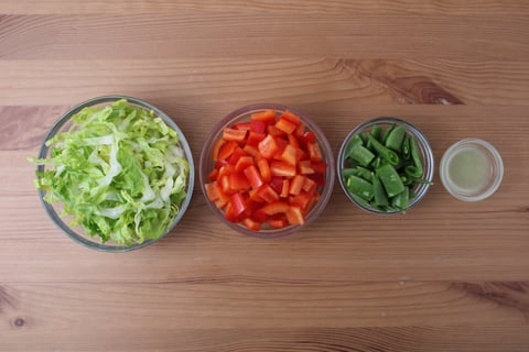 Southwest Shrimp & Veggie Rice Bowls - Step #2 Mise en place