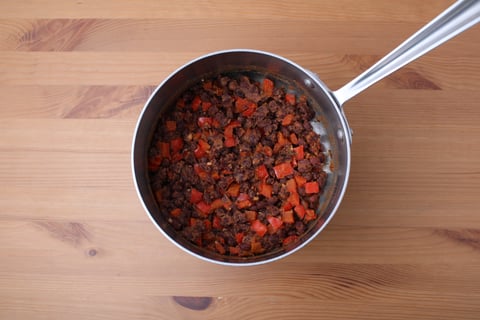 Smoky Black Bean & Cotija Tacos - Step #2 Make the filling