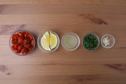 Mediterranean Sheet Pan Vegan Bowls - Step #3 Mise en place