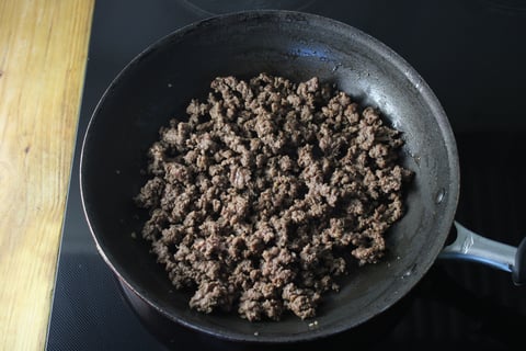Beef Kebab-Inspired Flatbreads - Step #1 Cook the beef
