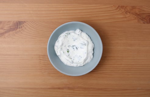 Keto: Beef Kefta & Minty Yogurt Sauce - Step #5 Make the yogurt sauce