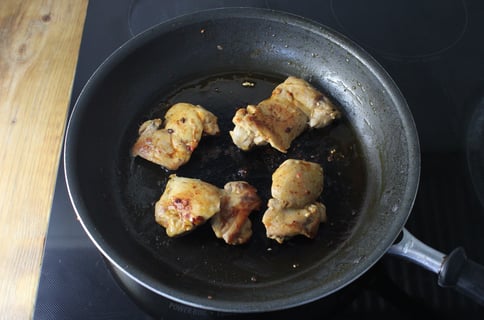 Filipino-Style Adobo Chicken Thighs - Step #2 Cook the chicken
