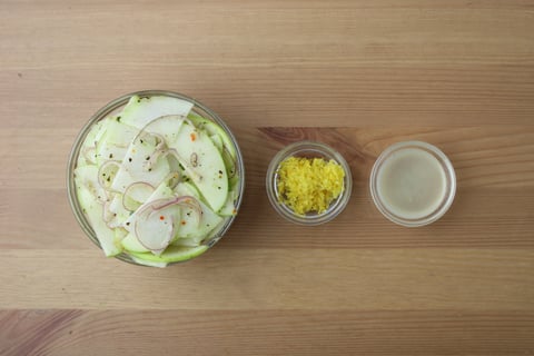 Cod in Brown Butter & Almond Sauce - Step #1 Mise en place
