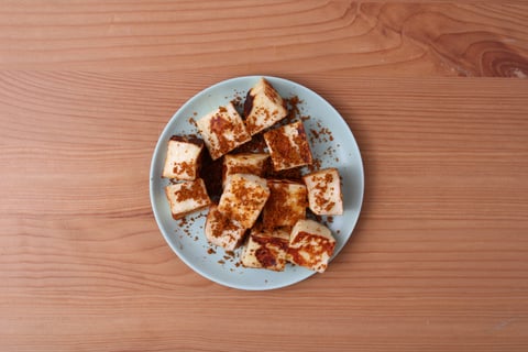 Creamy Saag Halloumi - Step #3 Saisir l’halloumi