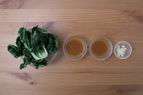 Grilled Chicken & Bok Choy - Step #2 Mise en place