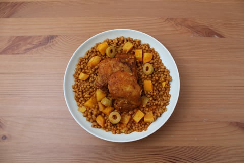 Moroccan Tagine-Style Chicken Thighs - Step #4 Plate your dish