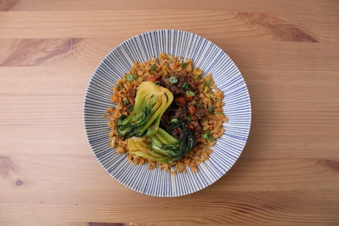 Ground Beef Teriyaki Stir-Fry - Step #5 Plate your dish