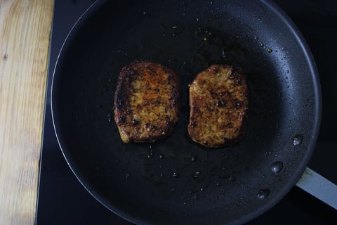 Spicy Sichuan-Style Pork Chops - Step #2 Cook the pork chops