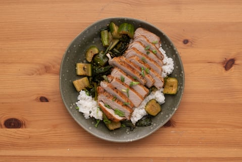 Spicy Sichuan-Style Pork Chops - Step #5 Plate your dish