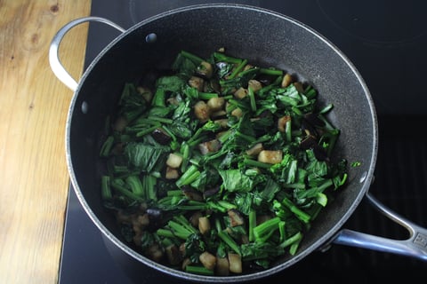 Seared Black Cod over Thai-Style Green Curry - Step #3 Sauté the vegetables