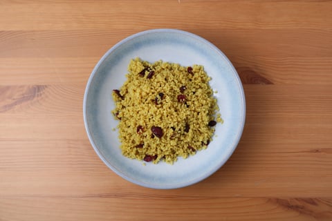 Ground Beef Mezze over Ras El Hanout Bulgur Salad - Step #1 Cook the bulgur