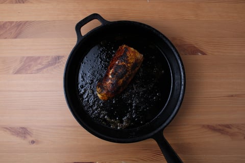Curried Pork Tenderloin - Step #2 Cook the pork