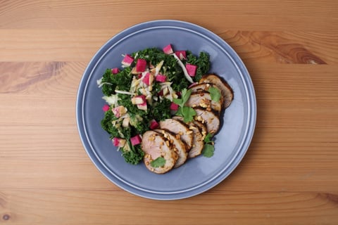 Curried Pork Tenderloin - Step #6 Plate your dish
