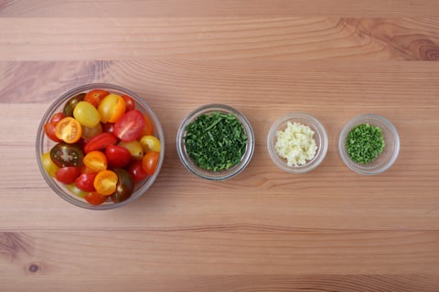 Fresh Spaghetti Alla Chitarra - Step #1 Mise en place