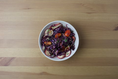 Mushroom Shawarma Bowls - Step #4 Make the salad