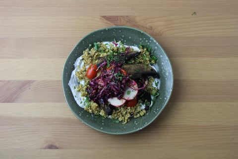 Mushroom Shawarma Bowls - Step #5 Plate your dish