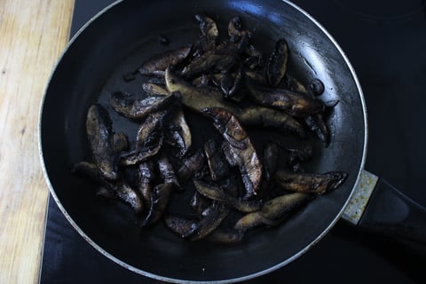 Mushroom Shawarma Bowls - Step #2 Sauté the mushrooms