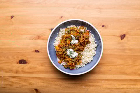 Ground Beef, Rice & Savoy Cabbage Roll Bowls - Step #5 Dresser les plats