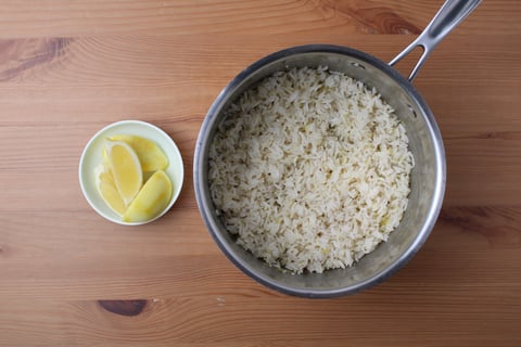 Italian Golden-Crisped Salmon - Step #5 Assaisonner le riz