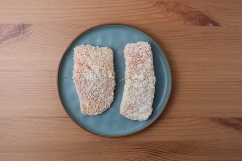Italian Golden-Crisped Salmon - Step #3 Préparer le saumon