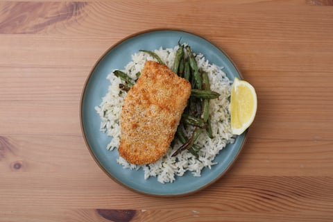 Italian Golden-Crisped Salmon - Step #6 Dresser les plats