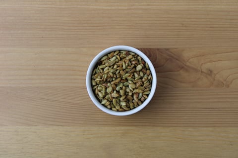 Hoisin-Glazed Chicken with Roasted Kohlrabi - Step #4 Toast the sunflower seeds