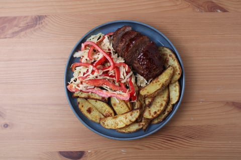 Southwestern-Style BBQ Beef Mini Meatloaves - Step #4 Dresser les plats
