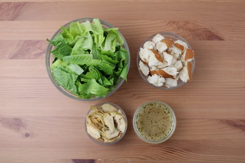 Roasted Carrot Caesar Salad - Step #2 Mise en place