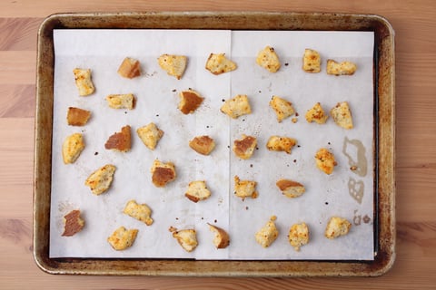 Roasted Carrot Caesar Salad - Step #3 Make the croutons