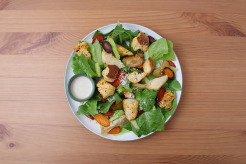 Roasted Carrot Caesar Salad - Step #5 Plate your dish