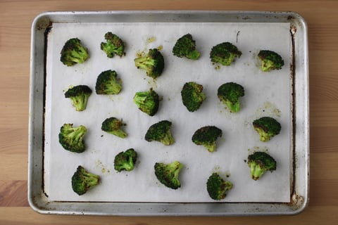 Rich & Creamy Coconut Curry with Roasted Broccoli - Step #2 Roast the broccoli