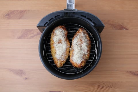 Cacio e Pepe Chicken Sandwiches - Step #2 Fry the chicken