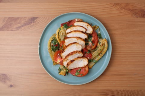 Spicy Piri Piri Chicken Salad - Step #5 Dresser les plats