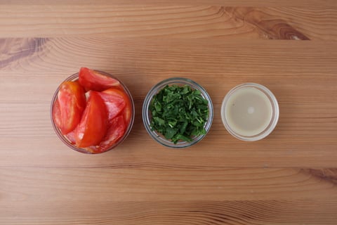 Spicy Piri Piri Chicken Salad - Step #3 Mise en place