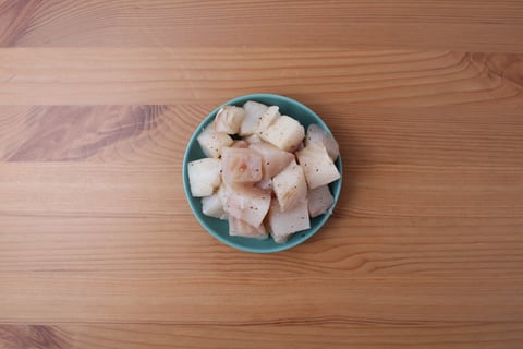 Carb-Wise: Mild Yellow Coconut Haddock Curry - Step #3 Prepare the haddock