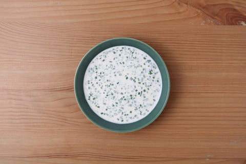 Spicy Buffalo BBQ Chicken Salad - Step #2 Make the ranch sauce
