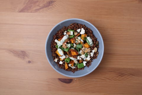 Quinoa Buddha Bowls with Herbed Yogurt Dressing - Step #6 Plate your dish